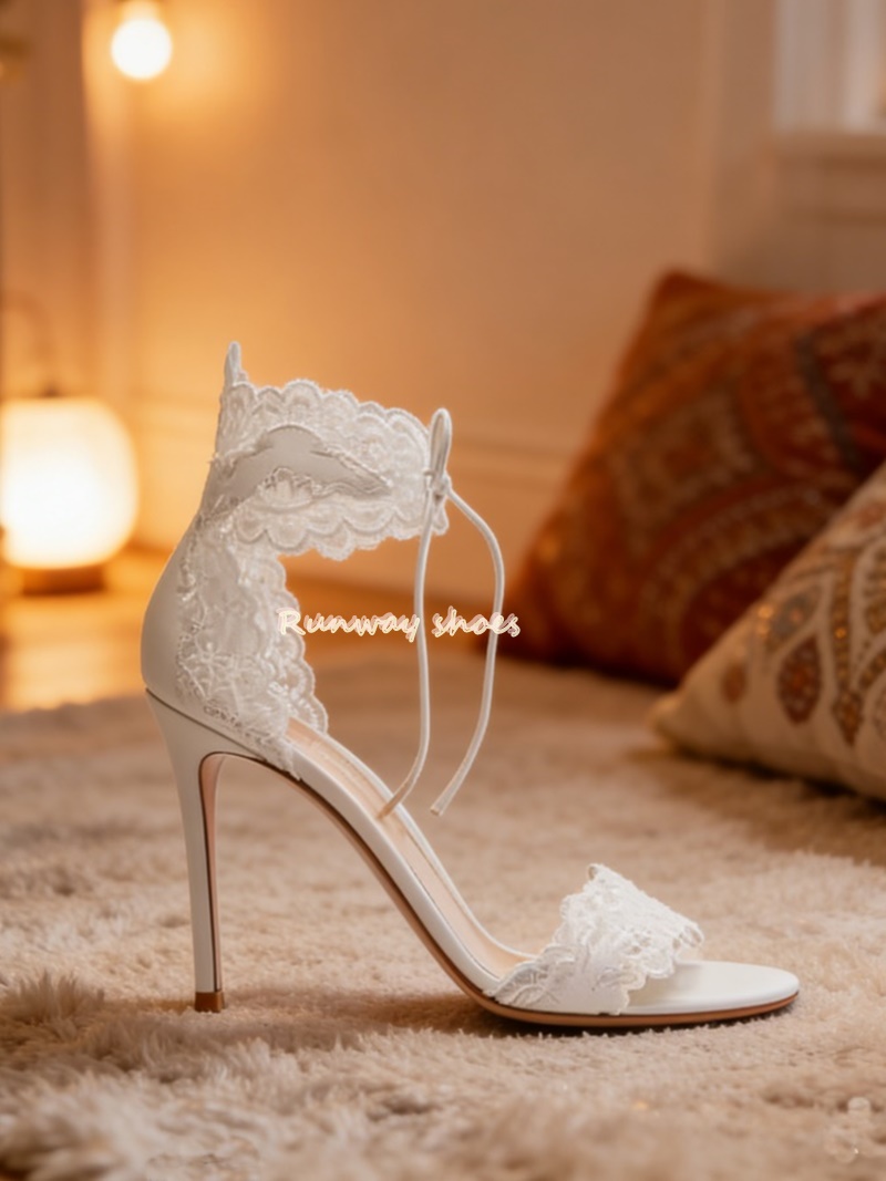 Lace Fabric Lace Single Buckle - Luxury Lifestyle Shoes ulasan dan harga
