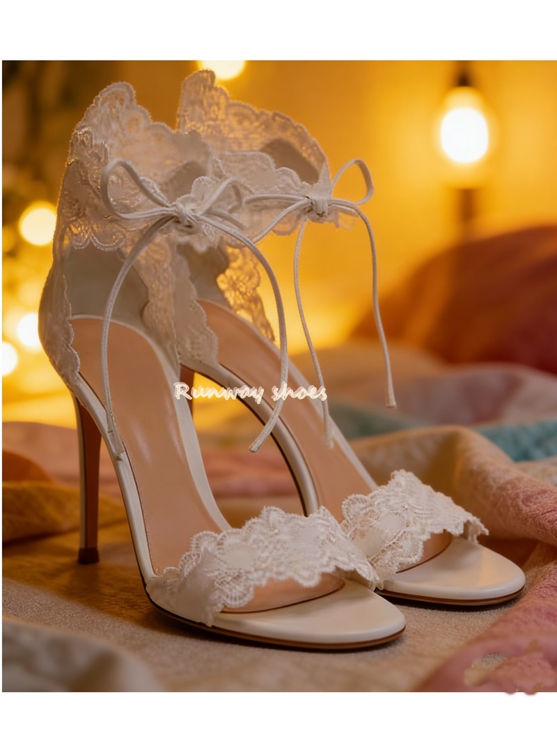 Lace Fabric Lace Single Buckle - Luxury Lifestyle Shoes ulasan dan harga