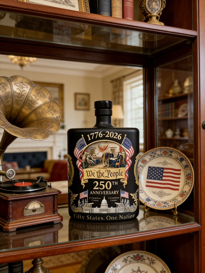 US 250th Anniversary We The Pe - Glass Decanter Whiskey ulasan dan harga