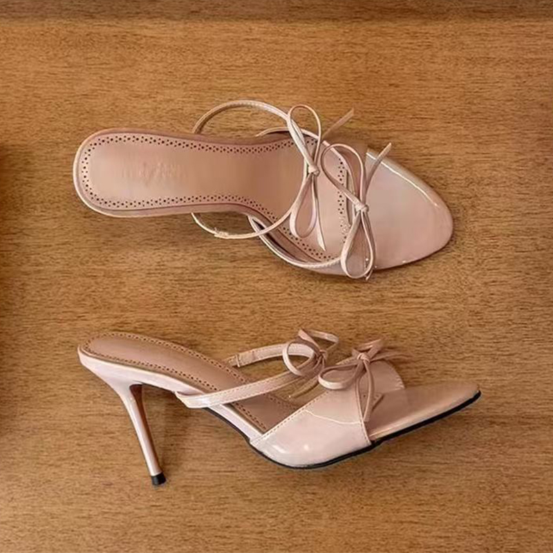 Sexy High Heels Slippers Bow W - Luxury Lifestyle ulasan dan harga