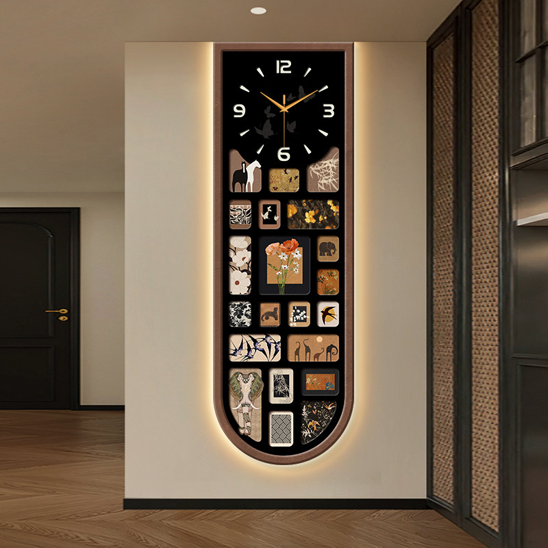 Vertical Security Wall Clock U - Luxury Lifestyle Aesthetic ulasan dan harga