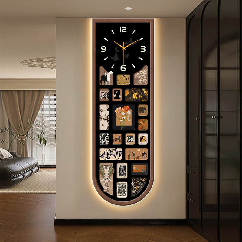 Vertical Security Wall Clock U - Luxury Lifestyle Aesthetic ulasan dan harga