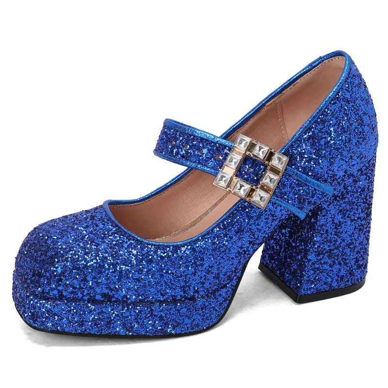 Women's Block High Heels Mary  - Luxury Lifestyle ulasan dan harga