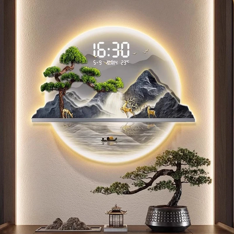 Chinese Style Design Wall Cloc - Luxury Lifestyle Aesthetic ulasan dan harga