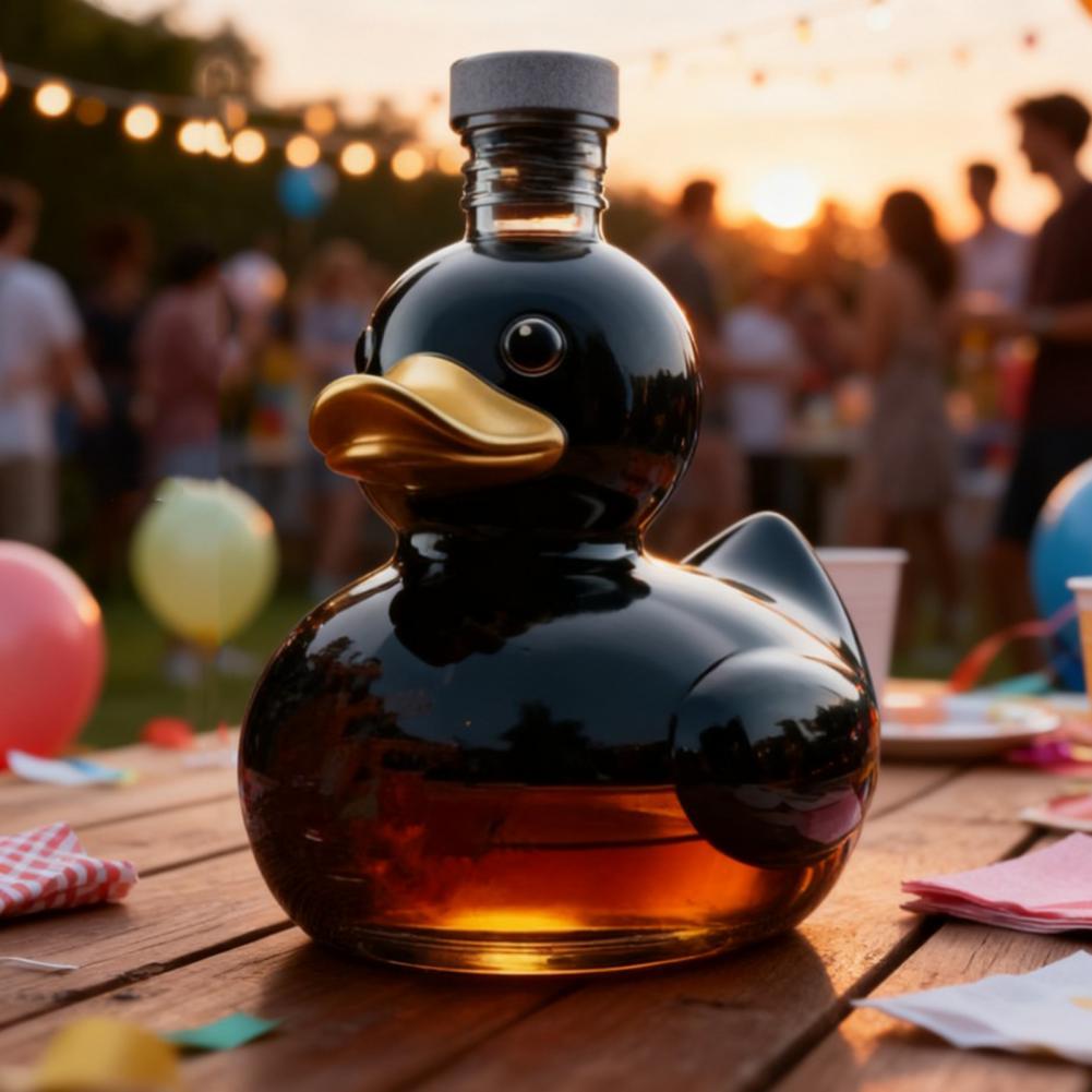Duck Whiskey Bottle Glass Anim - Glass Decanter Whiskey ulasan dan harga