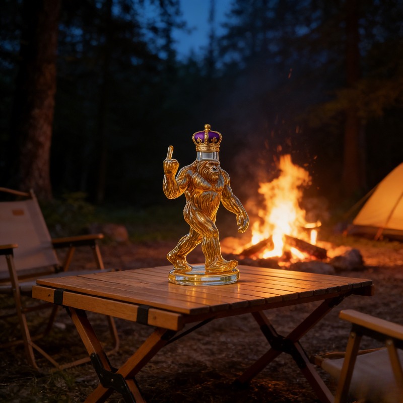 Funny Bigfoot Crown Whiskey De - Glass Decanter Whiskey ulasan dan harga