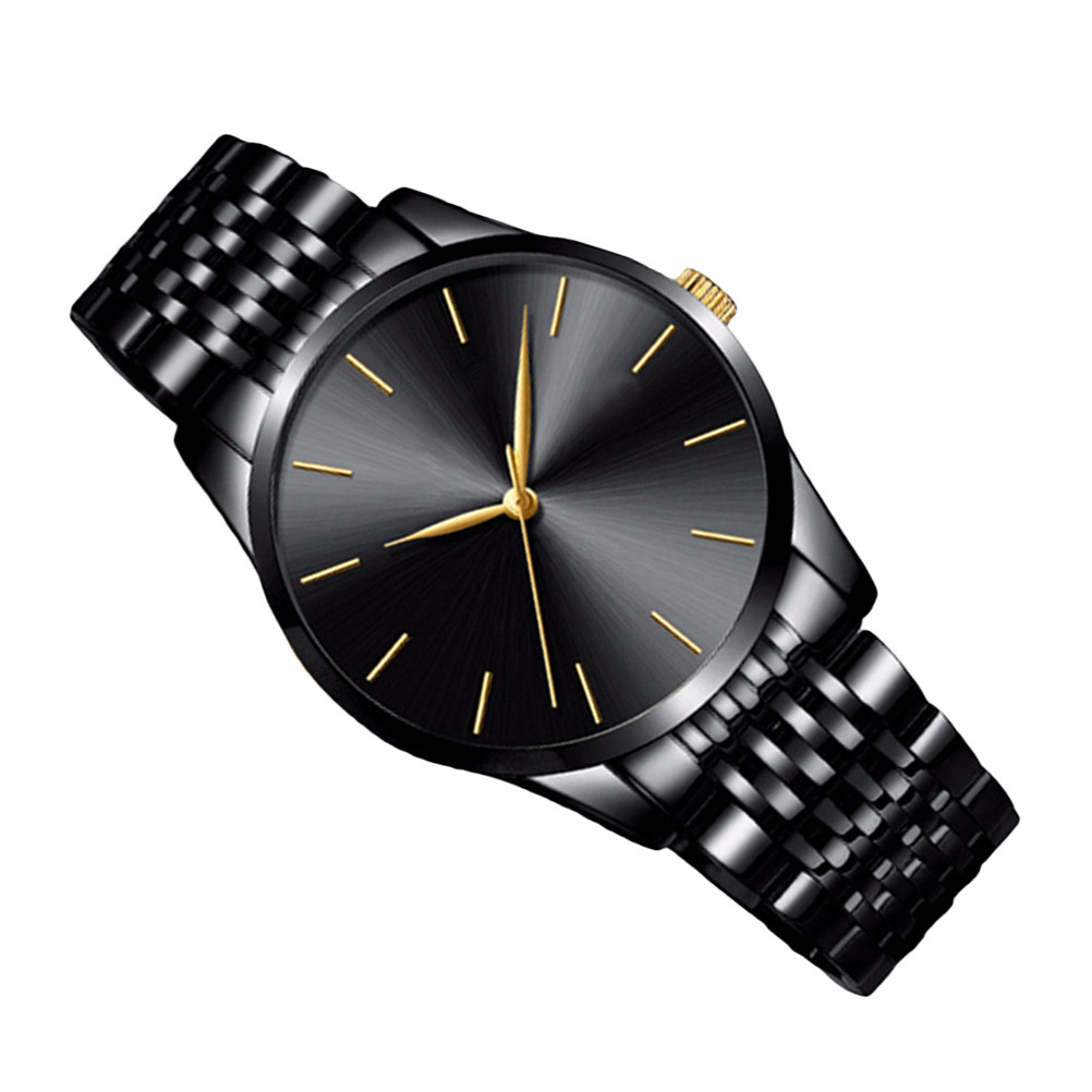Stainless Steel Men Wrist Watc - Luxury Lifestyle Fashion ulasan dan harga