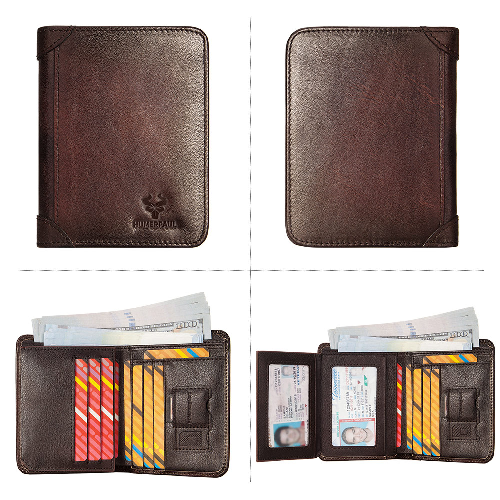Genuine Leather Mens Wallet RF - Luxury Lifestyle Photography ulasan dan harga
