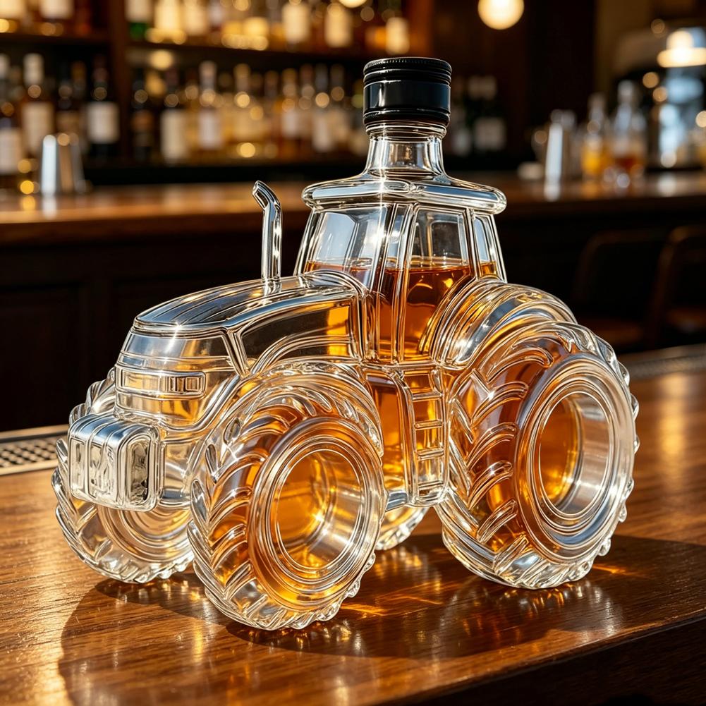 Tractor Shaped Whiskey Glass D - Glass Decanter Whiskey ulasan dan harga