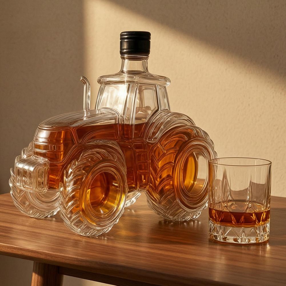 Tractor Shaped Whiskey Glass D - Glass Decanter Whiskey ulasan dan harga
