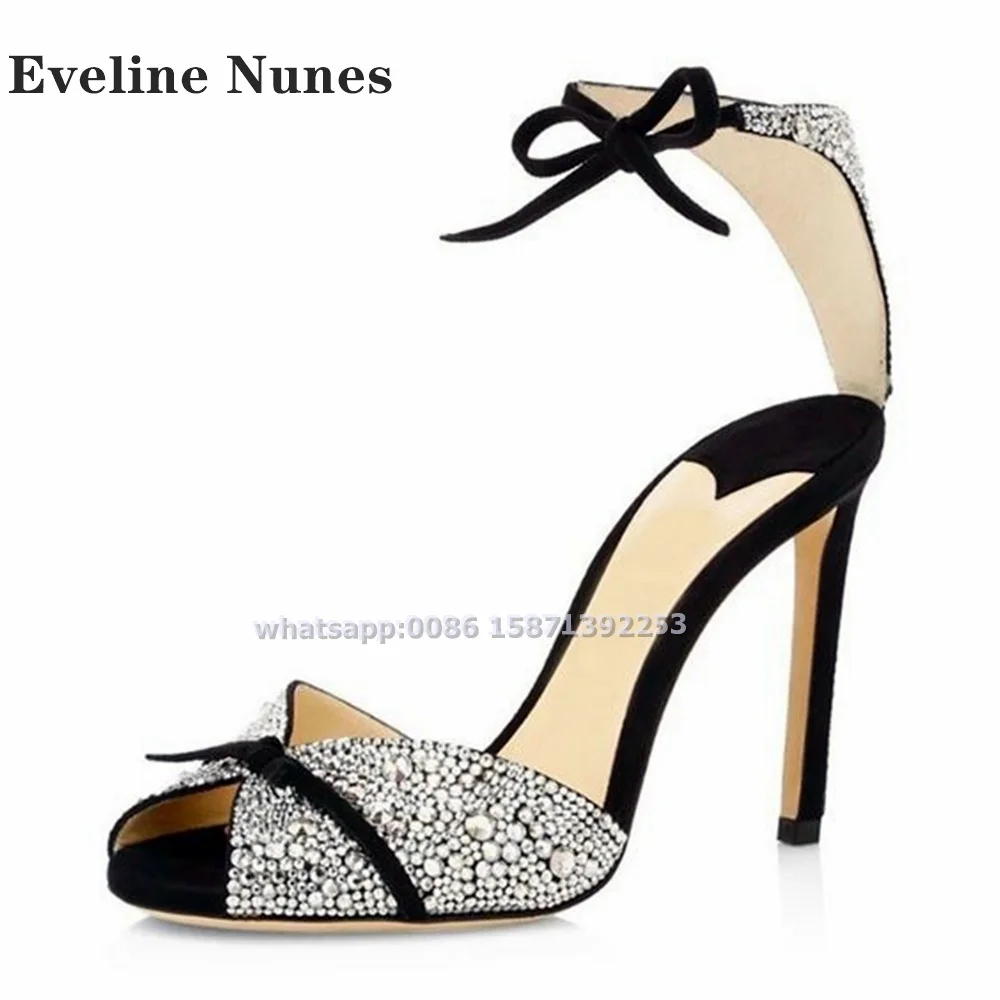 Bow Rhinestone Ankle Strap San - Luxury Lifestyle ulasan dan harga