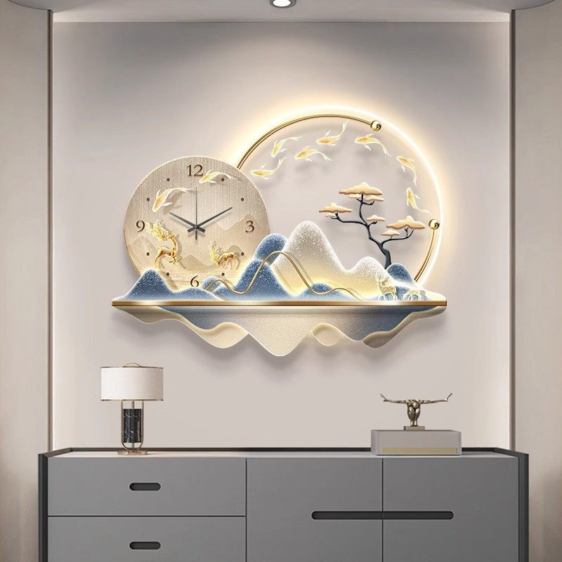Art Mural Led Clock Wall Luxur - Luxury Lifestyle Aesthetic ulasan dan harga