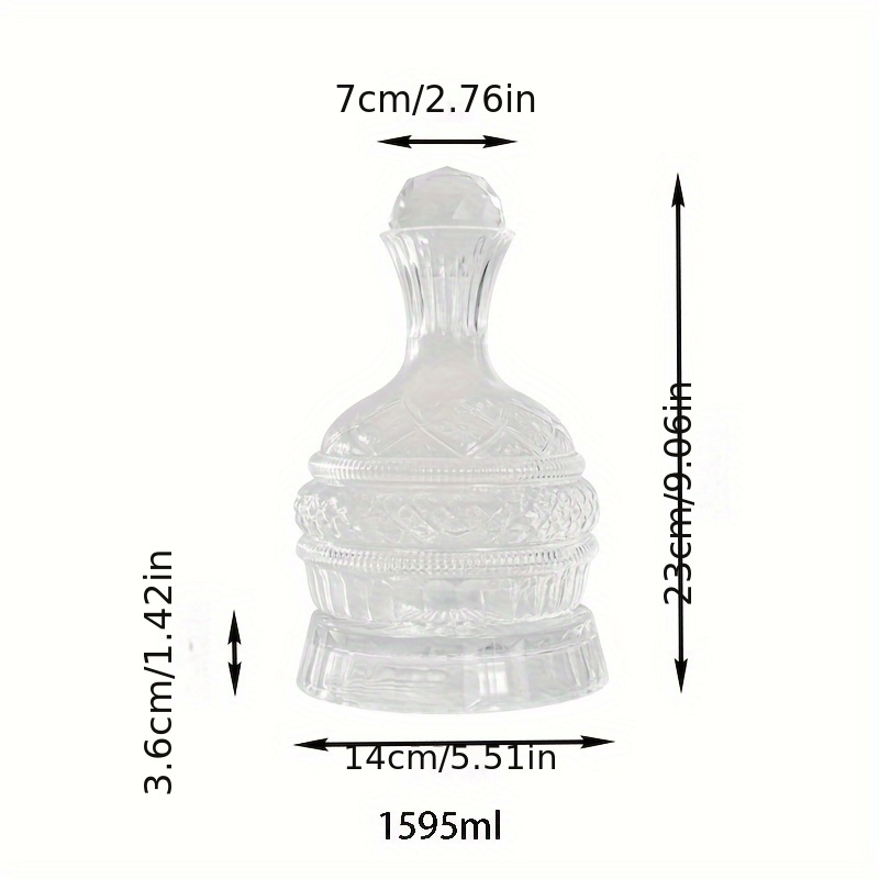 Crystal Wine Decanter Elegant  - Glass Decanter Whiskey ulasan dan harga