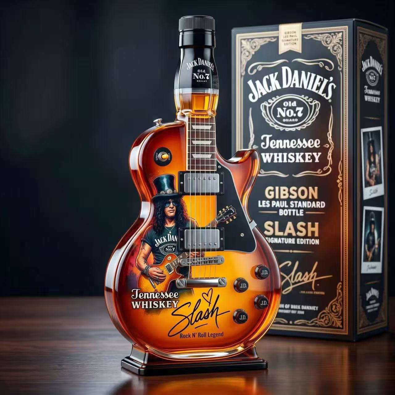 Slash Guitar Shaped Whiskey De - Glass Decanter Whiskey ulasan dan harga