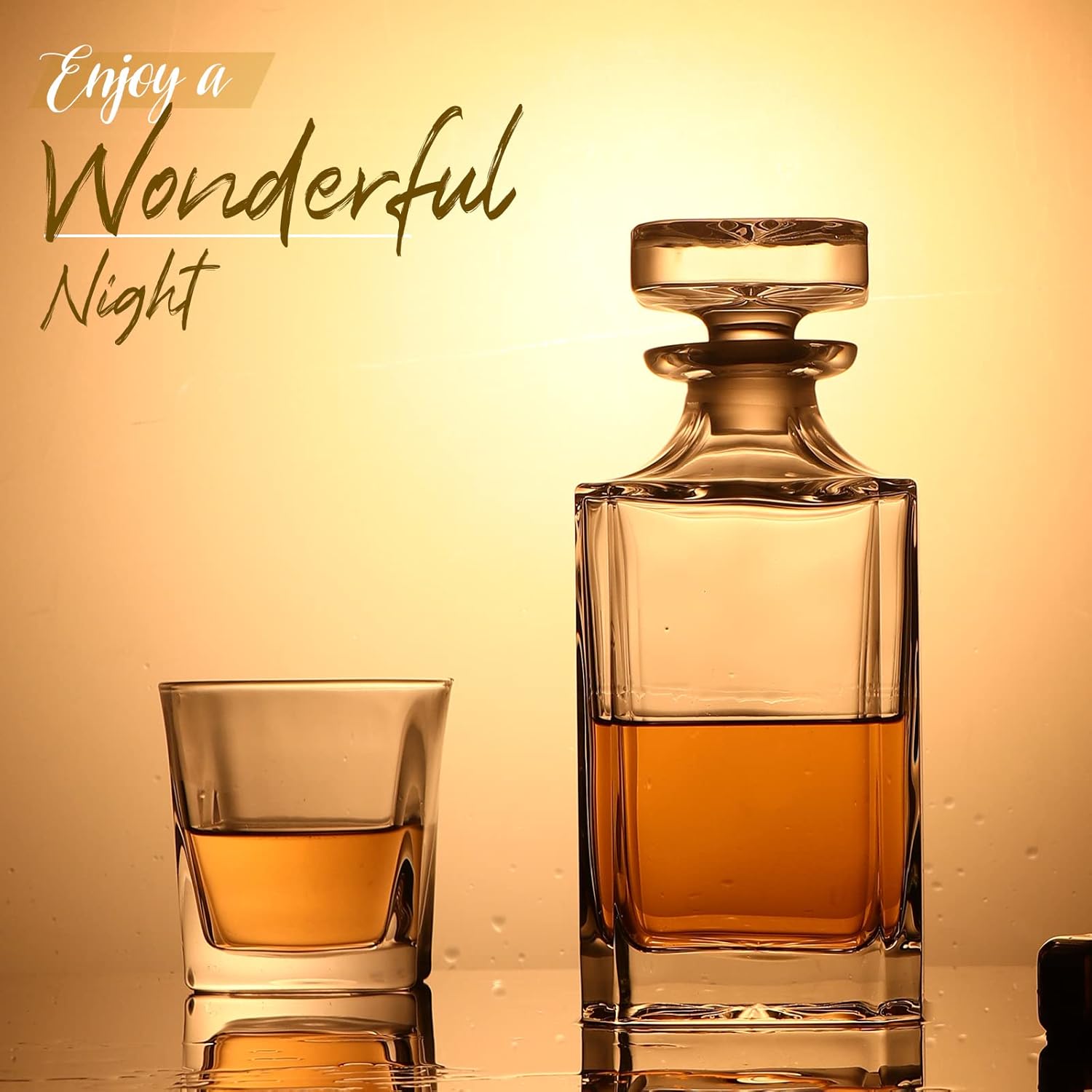 Glass Decanter - Whiskey Decan - Glass Decanter Whiskey ulasan dan harga
