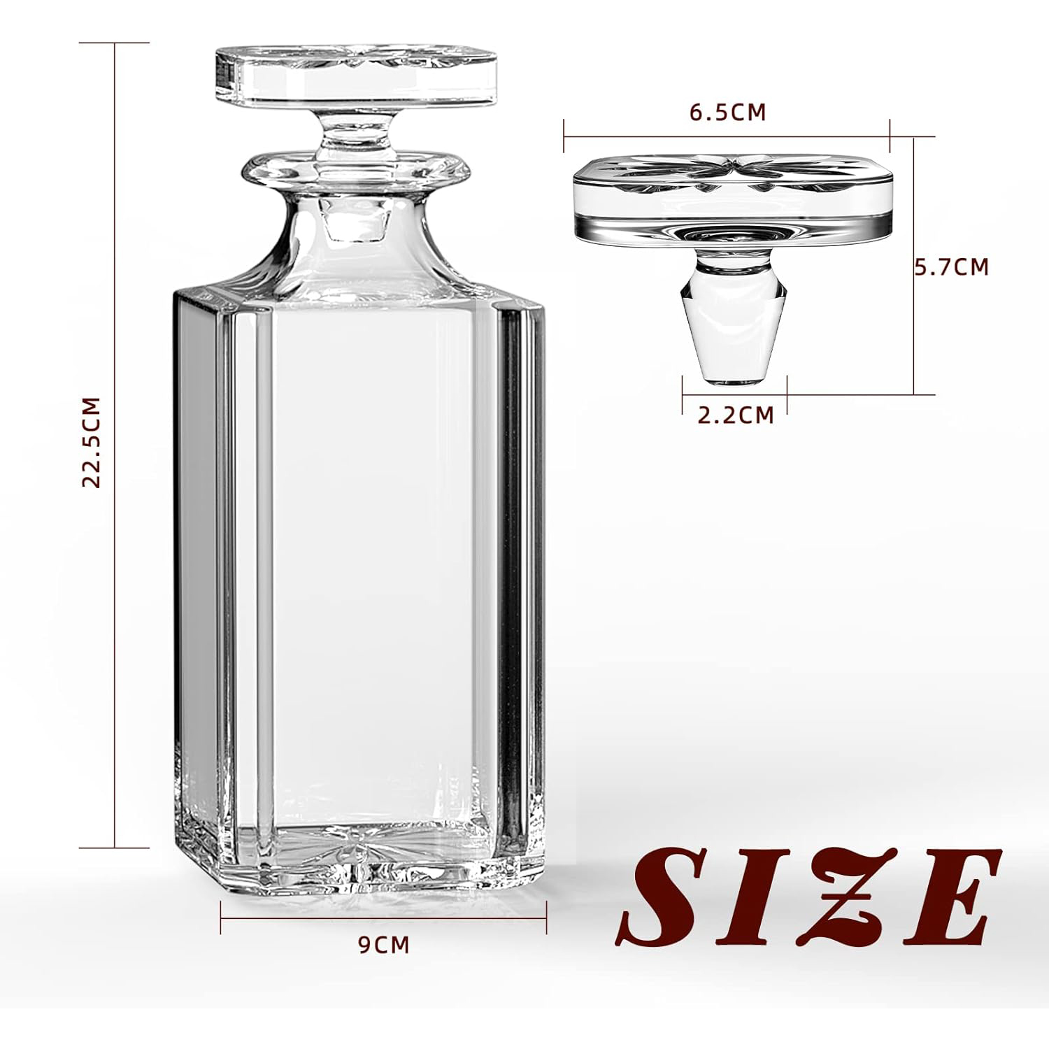 Glass Decanter - Whiskey Decan - Glass Decanter Whiskey ulasan dan harga