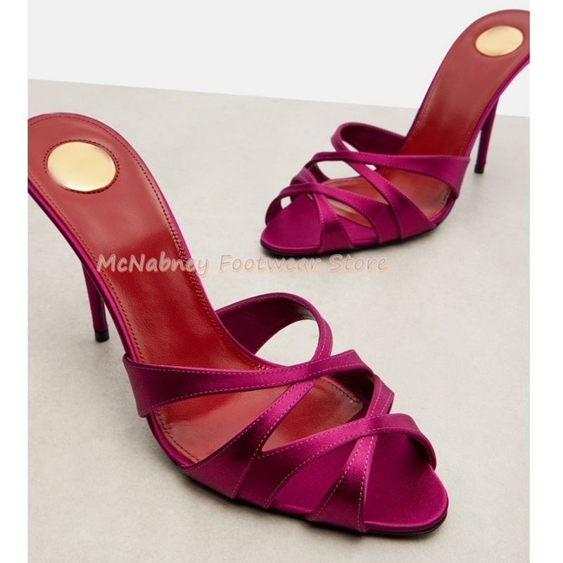 Pointed Stilettos Satin Fabric - Luxury Lifestyle Shoes ulasan dan harga